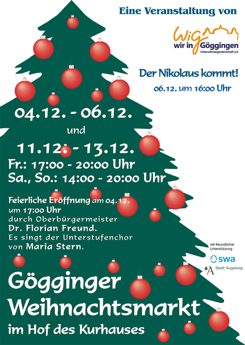 Wir in Göggingen Weihnachtsmarkt 2026