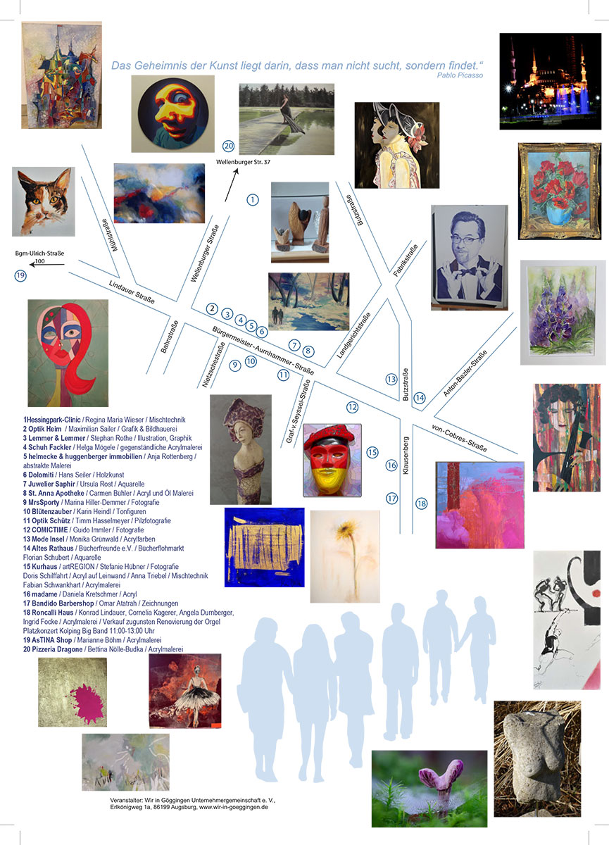 Wege der Kunst 2025 Wegeplan