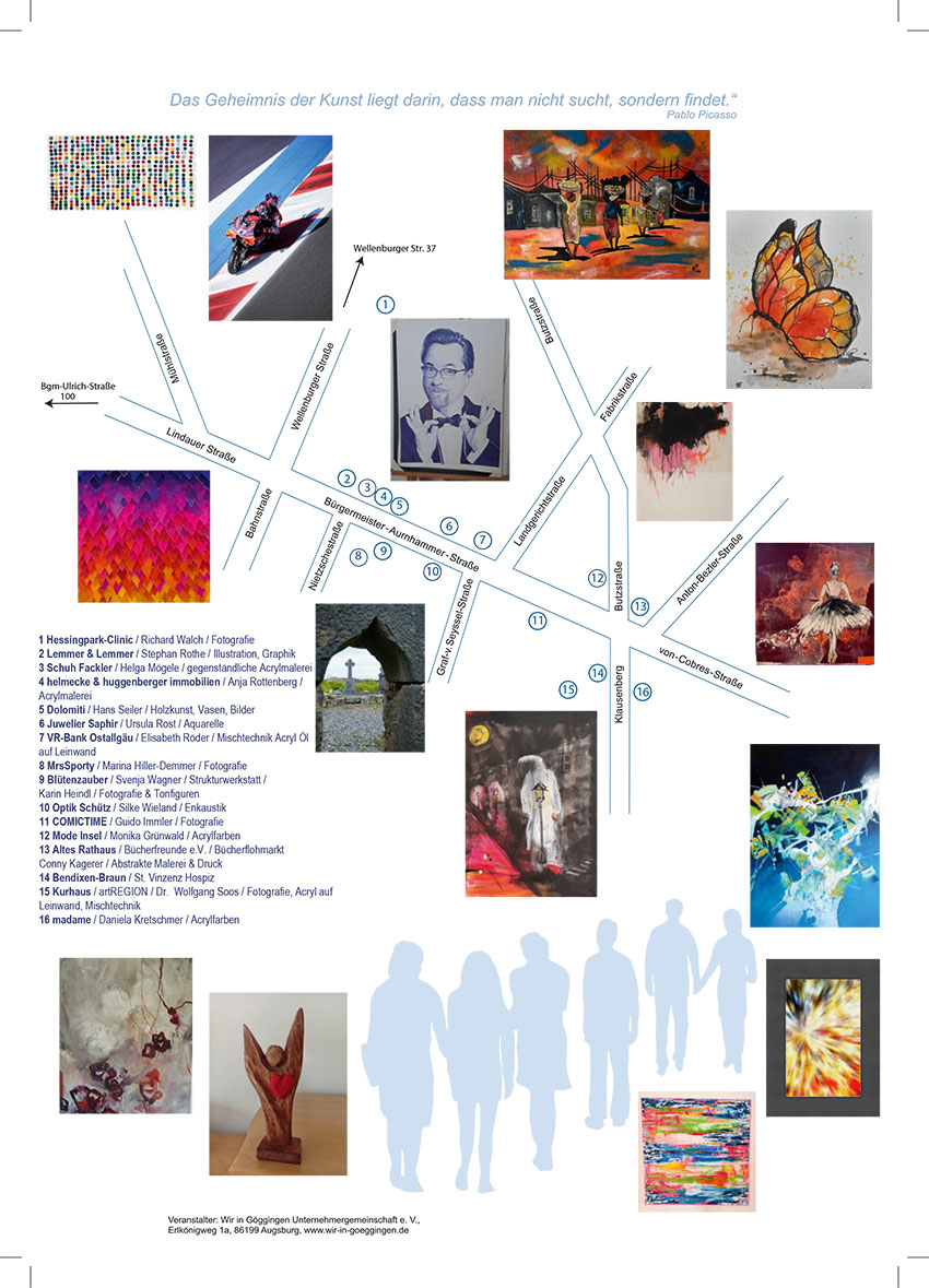 Wege der Kunst Wegeplan 2026