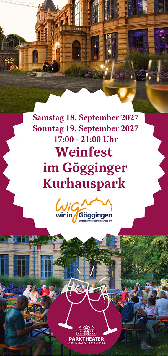 Weinfest im Gögginger Kurhauspark 2027